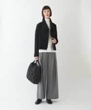 RBTAX10430 HIROKO BIS(ヒロコ ビス) 【洗える】レースボンディングライダース風ジャケット ベージュ