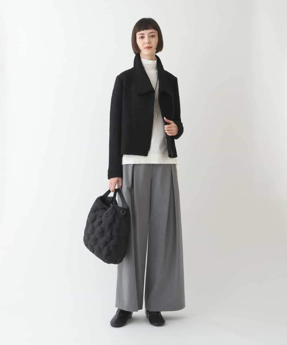 RBTAX10430 HIROKO BIS(ヒロコ ビス) 【洗える】レースボンディングライダース風ジャケット ベージュ