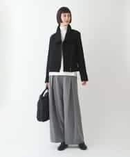 RBTAX10430 HIROKO BIS(ヒロコ ビス) 【洗える】レースボンディングライダース風ジャケット ベージュ