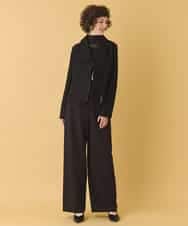 RBTAX10430 HIROKO BIS(ヒロコ ビス) 【洗える】レースボンディングライダース風ジャケット ベージュ