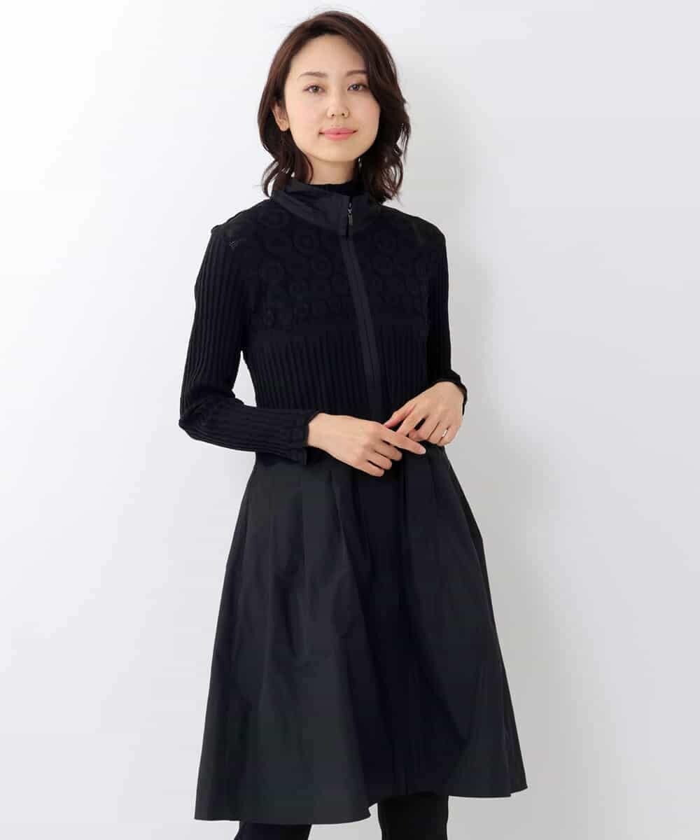 Hiroko Bis ヒロコ ビス 洗える 日本製 プリモーディアルジップアップコートワンピース イトキンオンラインストア