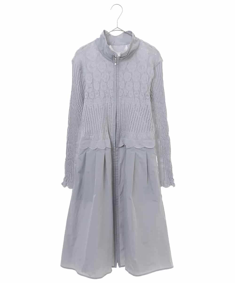 Hiroko Bis ヒロコ ビス 洗える 日本製 プリモーディアルジップアップコートワンピース イトキンオンラインストア