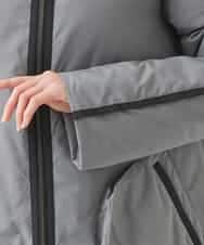 RBUAC01590 HIROKO BIS(ヒロコ ビス) ラインアクセントライトダウンコート グレー