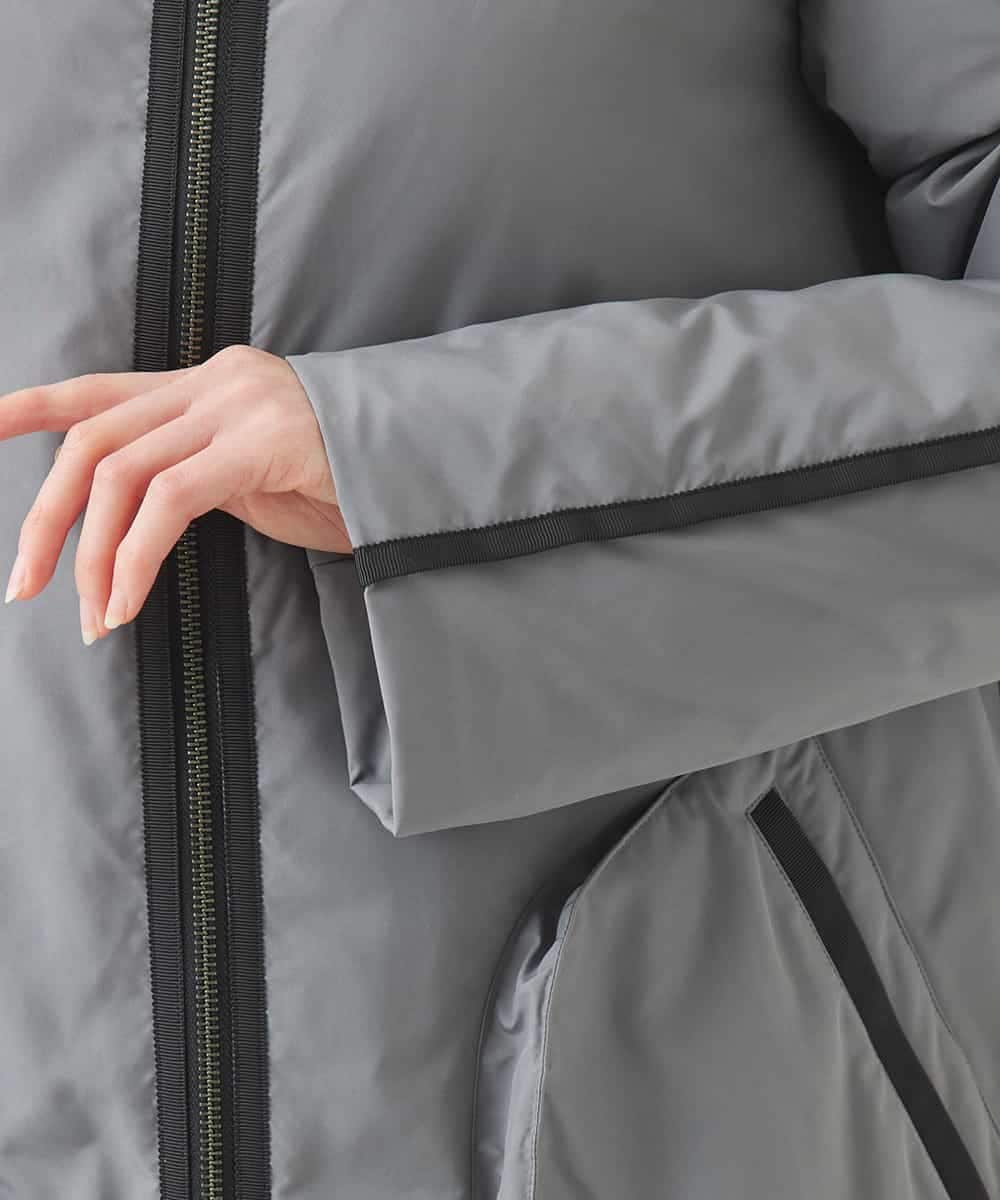 RBUAC01590 HIROKO BIS(ヒロコ ビス) ラインアクセントライトダウンコート グレー