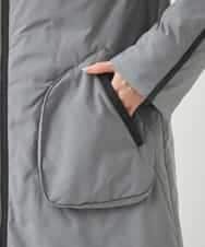 RBUAC01590 HIROKO BIS(ヒロコ ビス) ラインアクセントライトダウンコート グレー