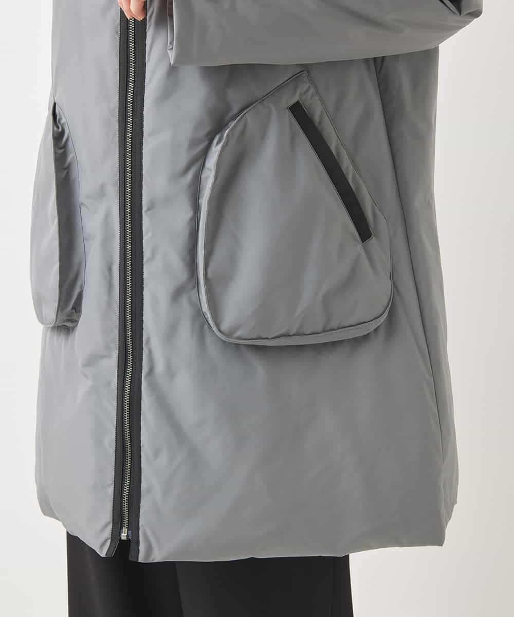 RBUAC01590 HIROKO BIS(ヒロコ ビス) ラインアクセントライトダウンコート グレー