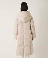 RBUAD56630 HIROKO BIS(ヒロコ ビス) ロング丈フーディーダウンコート ベージュ