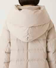 RBUAD56630 HIROKO BIS(ヒロコ ビス) ロング丈フーディーダウンコート ベージュ