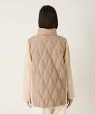 RBUAE05430 HIROKO BIS(ヒロコ ビス) 圧着キルトジョイントデザインコート ベージュ