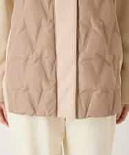 RBUAE05430 HIROKO BIS(ヒロコ ビス) 圧着キルトジョイントデザインコート ベージュ