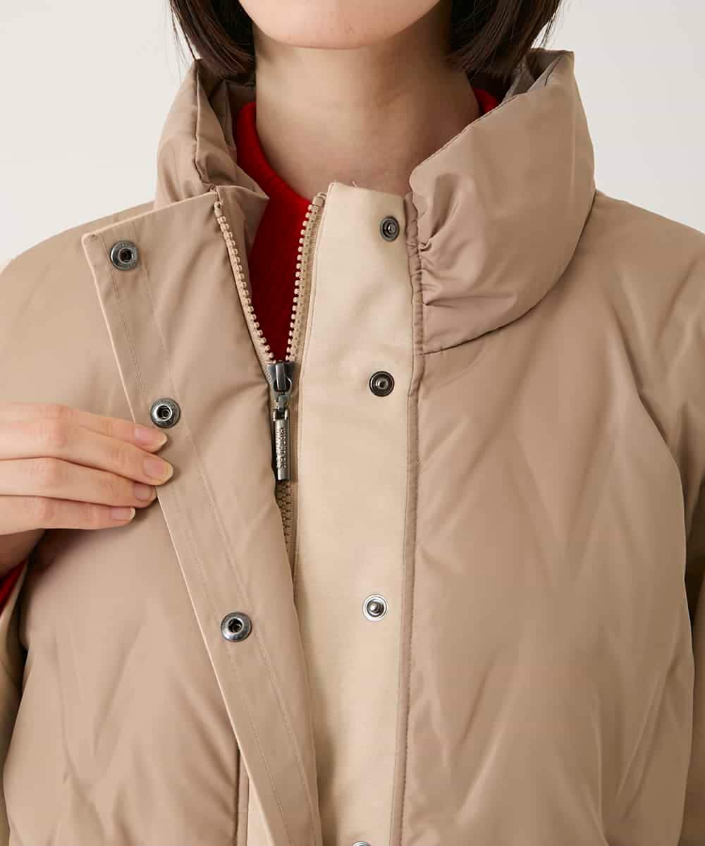 RBUAE05430 HIROKO BIS(ヒロコ ビス) 圧着キルトジョイントデザインコート ベージュ