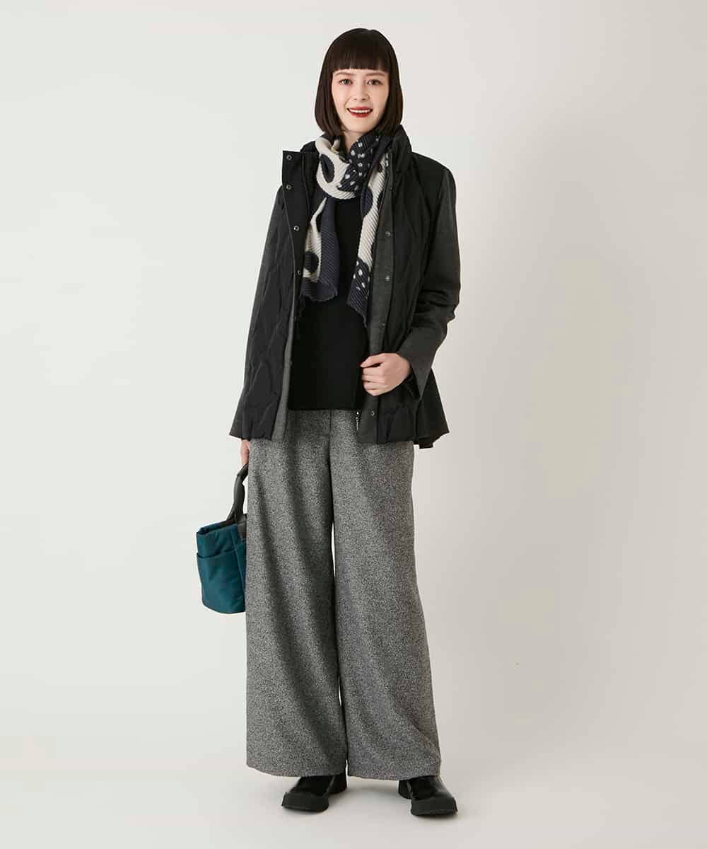 RBUAE05430 HIROKO BIS(ヒロコ ビス) 圧着キルトジョイントデザインコート ベージュ