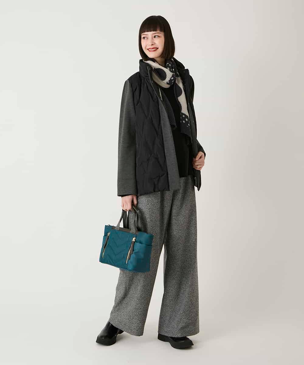 RBUAE05430 HIROKO BIS(ヒロコ ビス) 圧着キルトジョイントデザインコート ベージュ