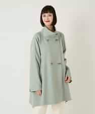 RBUAE10630 HIROKO BIS(ヒロコ ビス) スタンドカラーリバージャージーコート グリーン