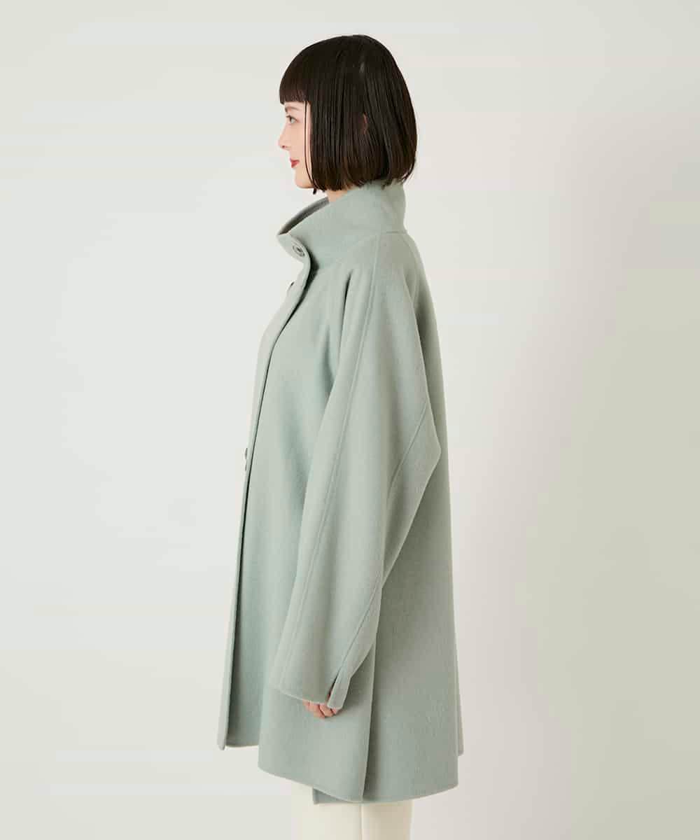 RBUAE10630 HIROKO BIS(ヒロコ ビス) スタンドカラーリバージャージーコート グリーン