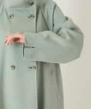 RBUAE10630 HIROKO BIS(ヒロコ ビス) スタンドカラーリバージャージーコート グリーン