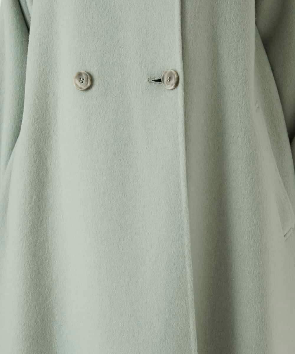 RBUAE10630 HIROKO BIS(ヒロコ ビス) スタンドカラーリバージャージーコート グリーン