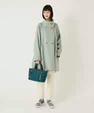 RBUAE10630 HIROKO BIS(ヒロコ ビス) スタンドカラーリバージャージーコート グリーン