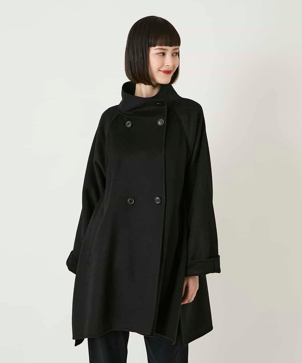 RBUAE10630 HIROKO BIS(ヒロコ ビス) スタンドカラーリバージャージーコート グリーン