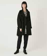 RBUAE10630 HIROKO BIS(ヒロコ ビス) スタンドカラーリバージャージーコート グリーン