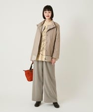 RBUAE40540 HIROKO BIS(ヒロコ ビス) レイヤード風ツイルダウンコート ベージュ