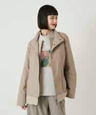 RBUAE40540 HIROKO BIS(ヒロコ ビス) レイヤード風ツイルダウンコート ベージュ