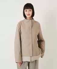 RBUAE40540 HIROKO BIS(ヒロコ ビス) レイヤード風ツイルダウンコート ベージュ