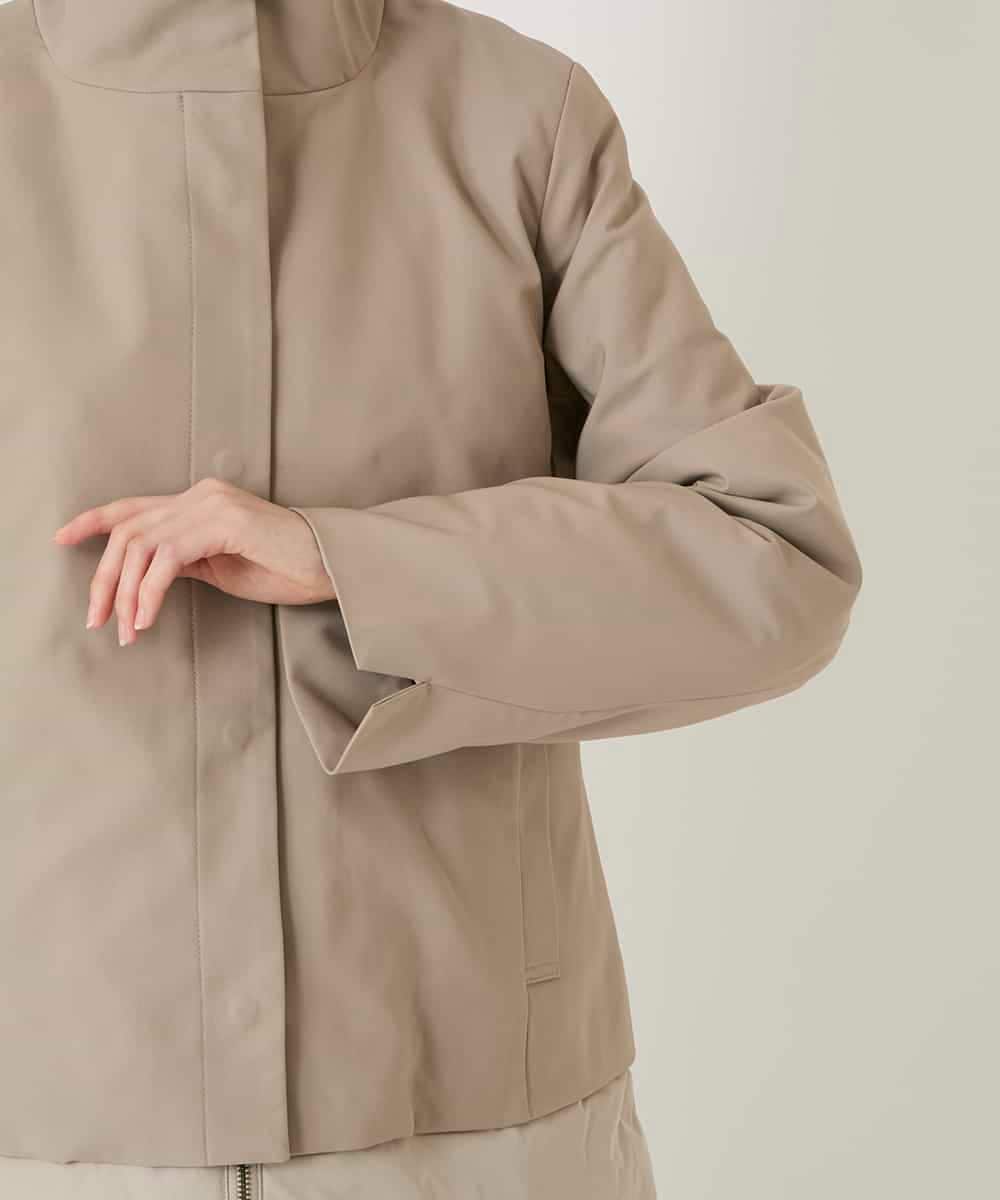 RBUAE40540 HIROKO BIS(ヒロコ ビス) レイヤード風ツイルダウンコート ベージュ