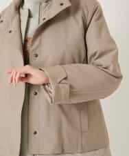 RBUAE40540 HIROKO BIS(ヒロコ ビス) レイヤード風ツイルダウンコート ベージュ