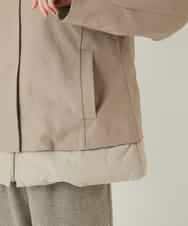 RBUAE40540 HIROKO BIS(ヒロコ ビス) レイヤード風ツイルダウンコート ベージュ