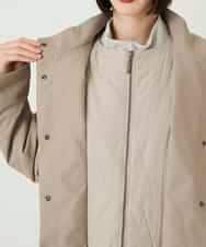 RBUAE40540 HIROKO BIS(ヒロコ ビス) レイヤード風ツイルダウンコート ベージュ