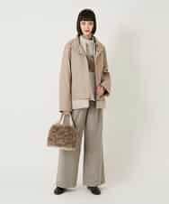 RBUAE40540 HIROKO BIS(ヒロコ ビス) レイヤード風ツイルダウンコート ベージュ