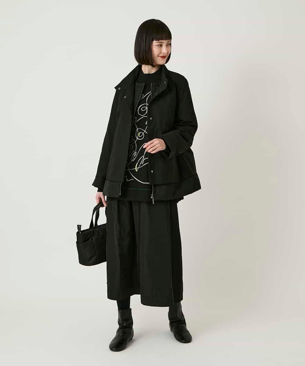 RBUAE40540 HIROKO BIS(ヒロコ ビス) レイヤード風ツイルダウンコート ベージュ