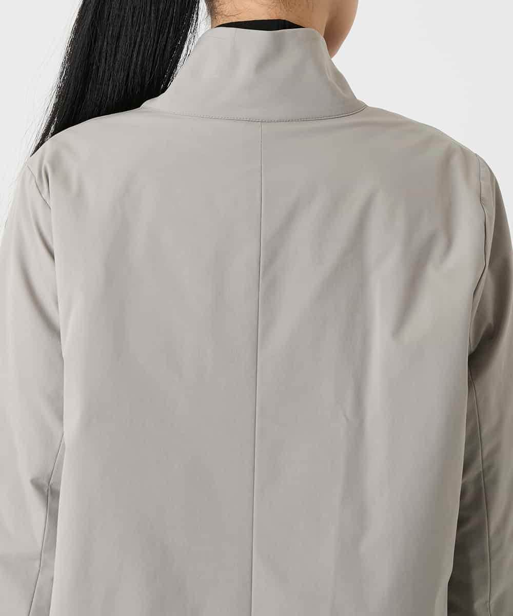 RBUAG01590 HIROKO BIS(ヒロコ ビス) アシンメトリーライトダウンコート ライトグレー