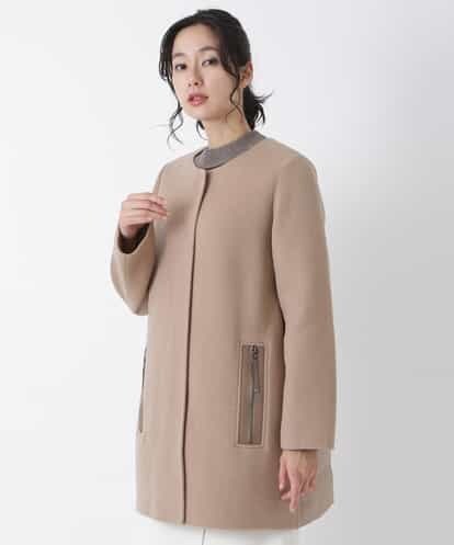 RBUAS01660 HIROKO BIS ダウン切り替えノーカラーコート