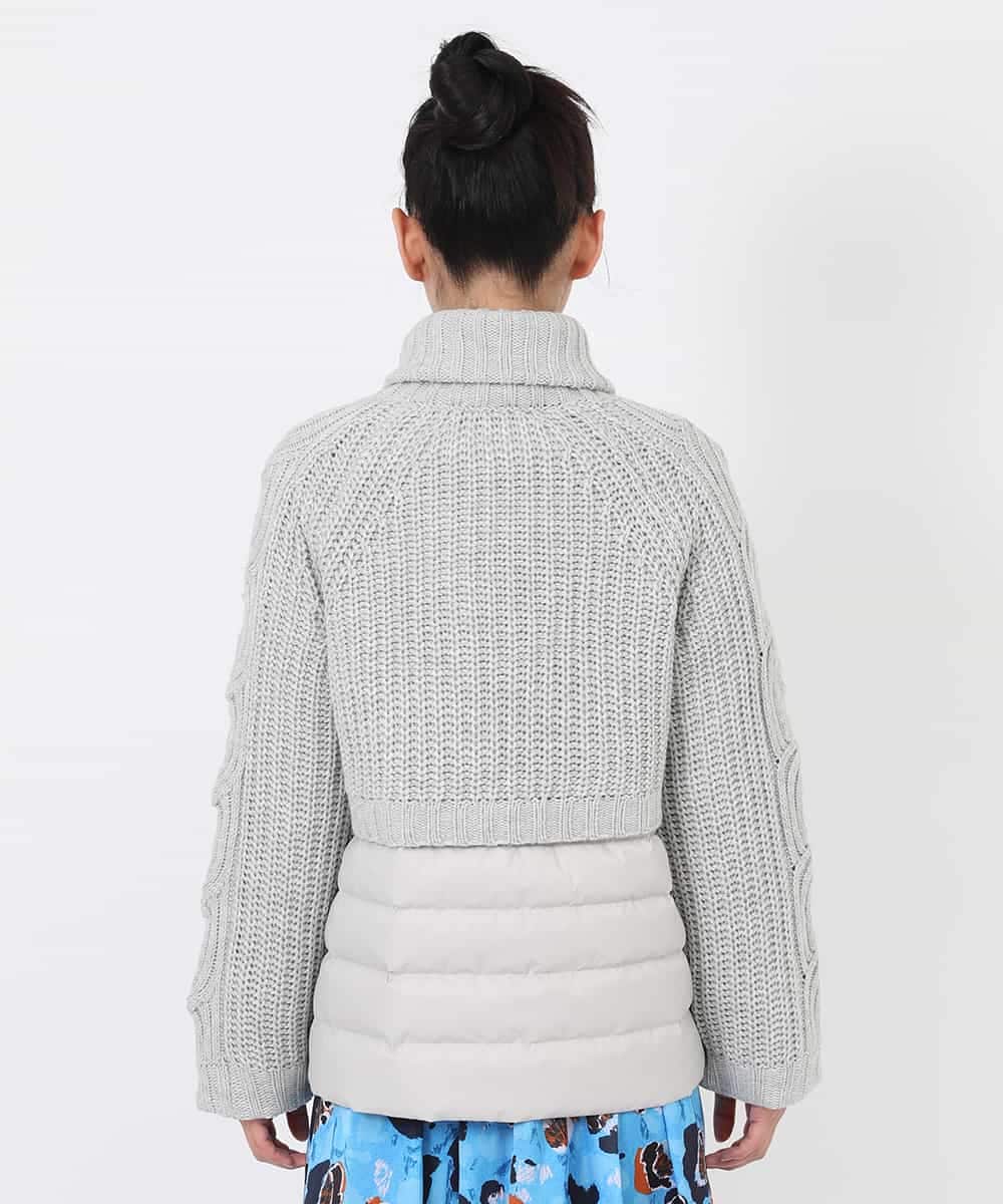 RBUAW01590 HIROKO BIS(ヒロコ ビス) ニットジョイントダウン グレー