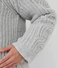 RBUAW01590 HIROKO BIS(ヒロコ ビス) ニットジョイントダウン グレー