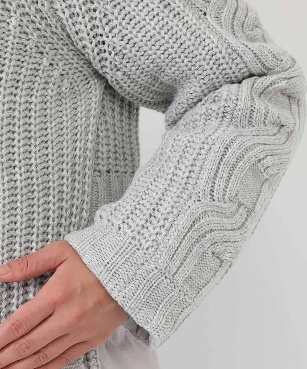 RBUAW01590 HIROKO BIS(ヒロコ ビス) ニットジョイントダウン グレー