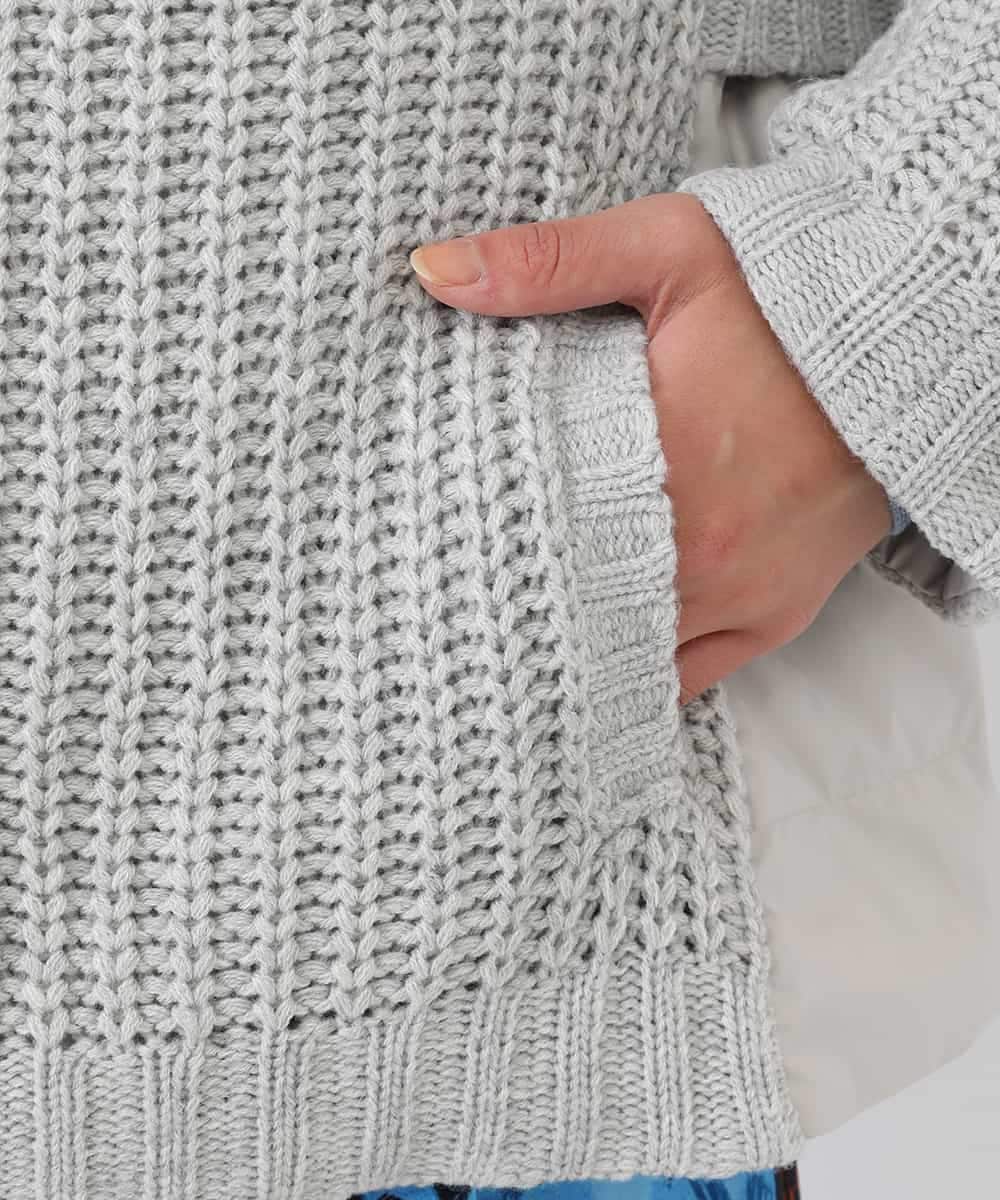 RBUAW01590 HIROKO BIS(ヒロコ ビス) ニットジョイントダウン グレー