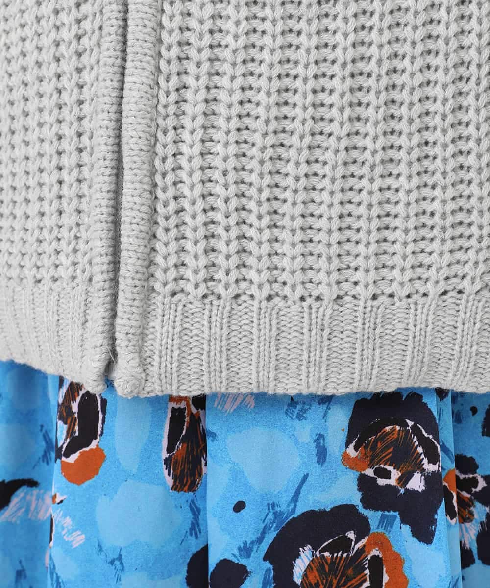 RBUAW01590 HIROKO BIS(ヒロコ ビス) ニットジョイントダウン グレー