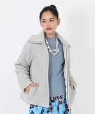 RBUAW01590 HIROKO BIS(ヒロコ ビス) ニットジョイントダウン グレー