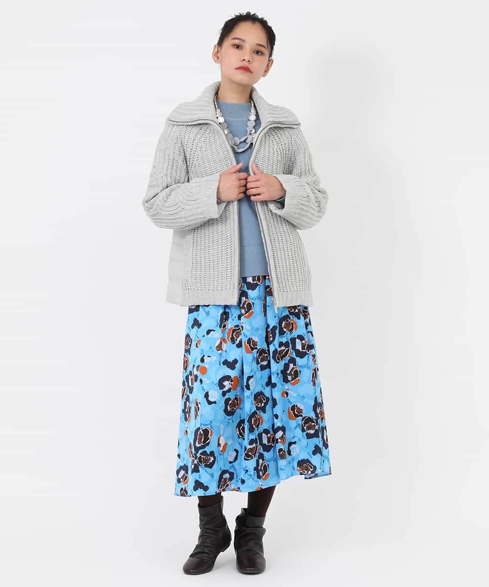 RBUAW01590 HIROKO BIS(ヒロコ ビス) ニットジョイントダウン グレー