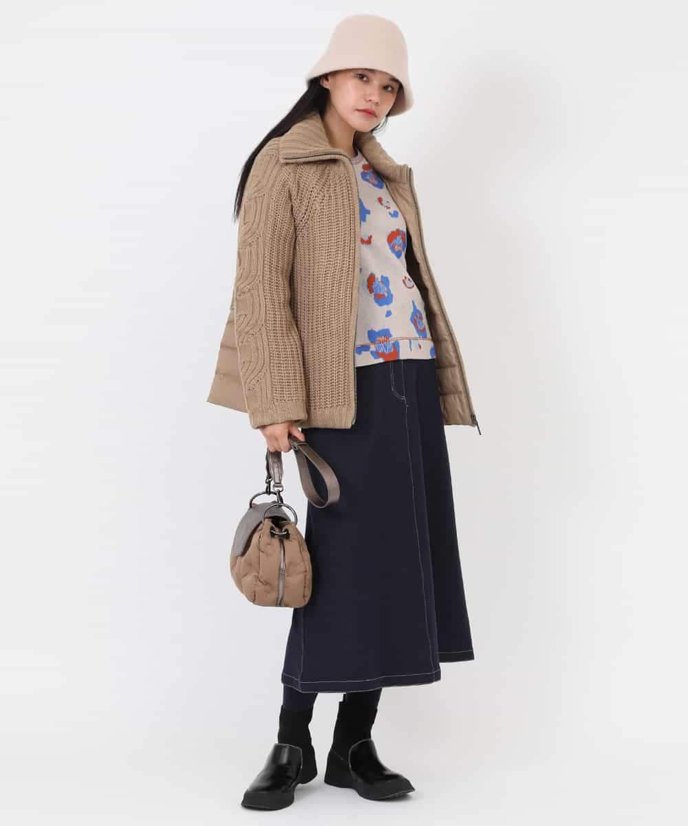 RBUAW01590 HIROKO BIS(ヒロコ ビス) ニットジョイントダウン グレー