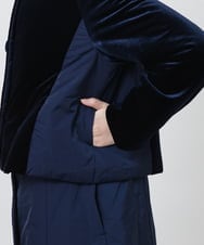 RBUAX10560 HIROKO BIS(ヒロコ ビス) 【洗える】ジレジャケットレイヤードコート ネイビー