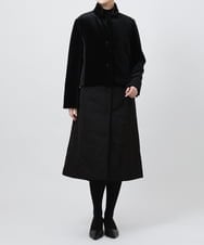 RBUAX10560 HIROKO BIS(ヒロコ ビス) 【洗える】ジレジャケットレイヤードコート ネイビー