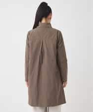 RBUCD01540 HIROKO BIS(ヒロコ ビス) メモリータフタフリルカラーコート ブラウン