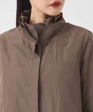 RBUCD01540 HIROKO BIS(ヒロコ ビス) メモリータフタフリルカラーコート ブラウン