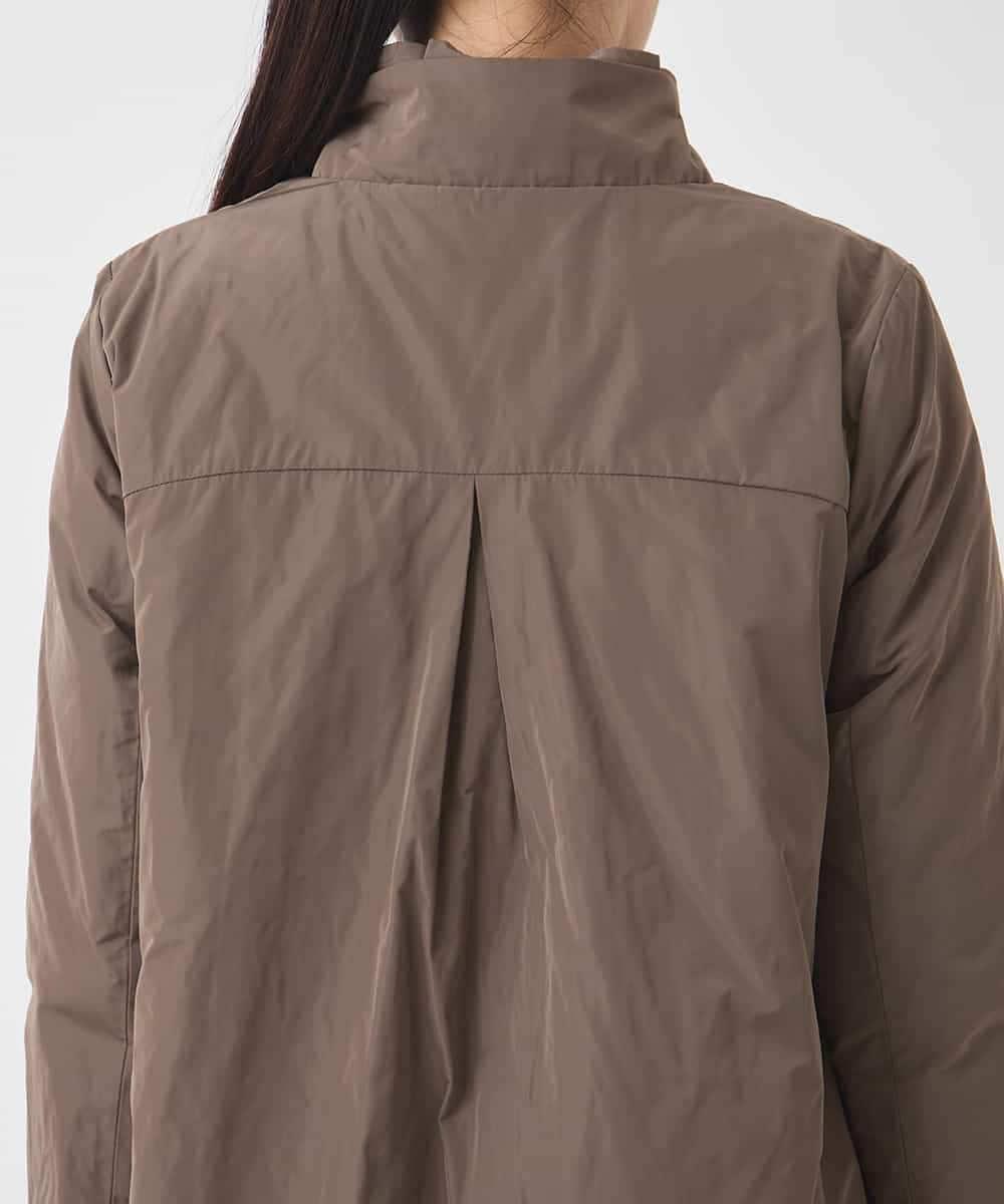 RBUCD01540 HIROKO BIS(ヒロコ ビス) メモリータフタフリルカラーコート ブラウン