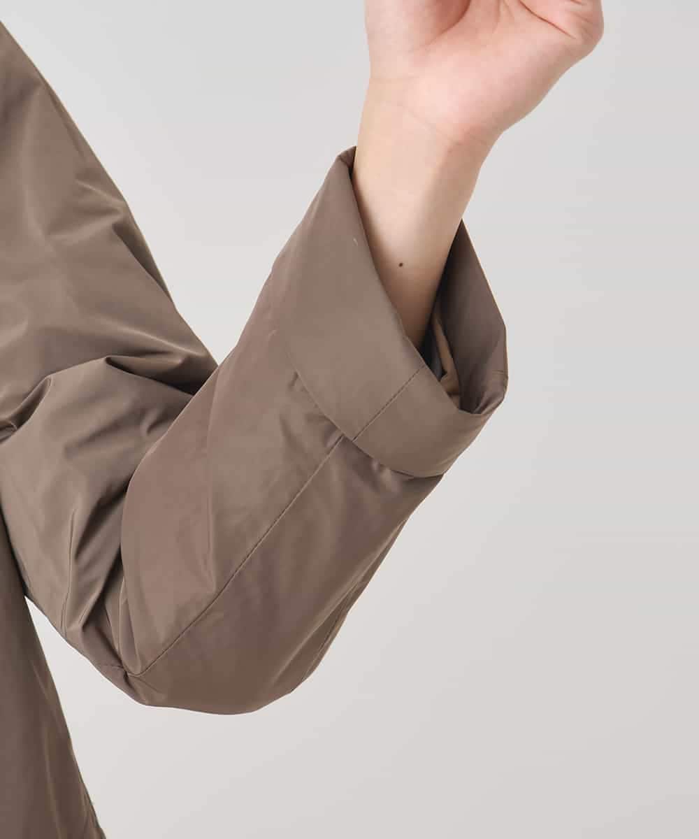 RBUCD01540 HIROKO BIS(ヒロコ ビス) メモリータフタフリルカラーコート ブラウン