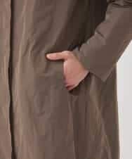 RBUCD01540 HIROKO BIS(ヒロコ ビス) メモリータフタフリルカラーコート ブラウン